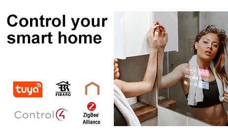 O espelho inteligente Fitbathmirror é compatível com dispositivos Zigbee?