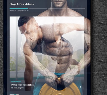 Espelho de fitness com detecção de corpo