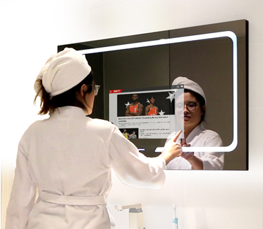 Seu espelho inteligente Fitbathmirror com aplicativos